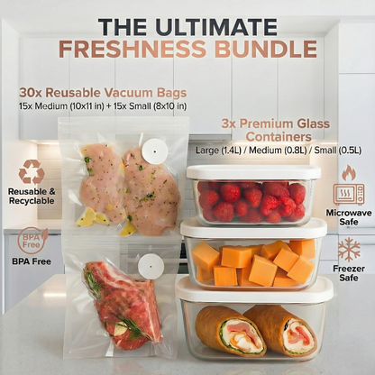 Warmivo™ Food Freshness Vacuum Sealing Bundle