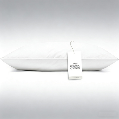 Sleep-Style Tailored Organic Cotton Pillow – Hypoallergenic Comfort