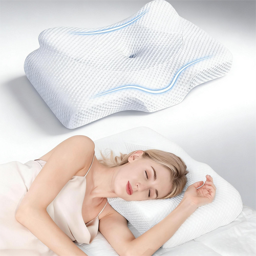 Multi-Position Cervical Support Pillow for Restful, Pain-Free Sleep