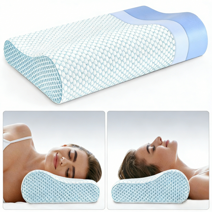 Ergonomic Contour Memory Foam Pillow – Pain-Relief Sleep Support