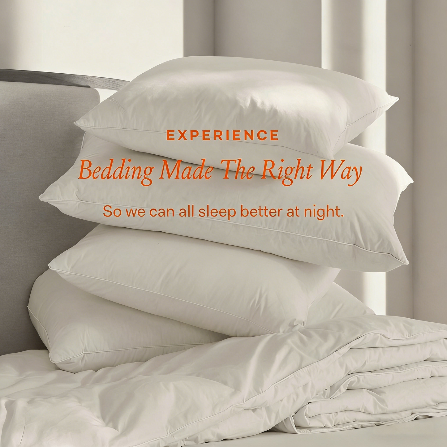 Sleep-Style Tailored Organic Cotton Pillow – Hypoallergenic Comfort