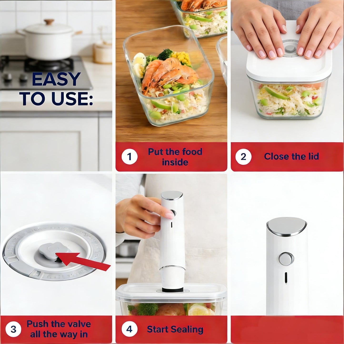 Vacuum Sealer Glass Container Set